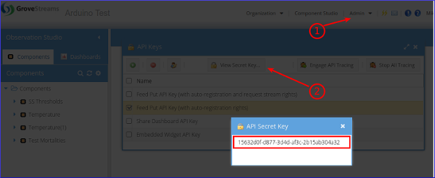 API Key GroveStreams - API Key
