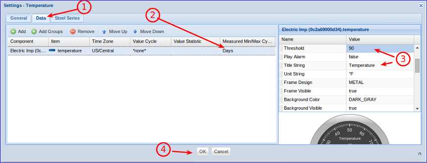 GroveStreams - Temperature Example GroveStreams - Temperature Example