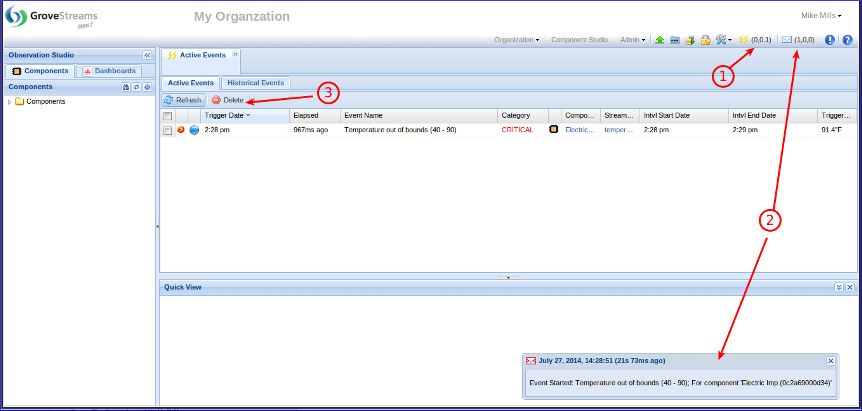 GroveStreams - Temperature Example GroveStreams - Temperature Example