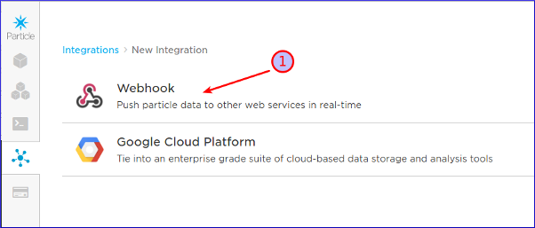 Particle Webhook Particle Webhook