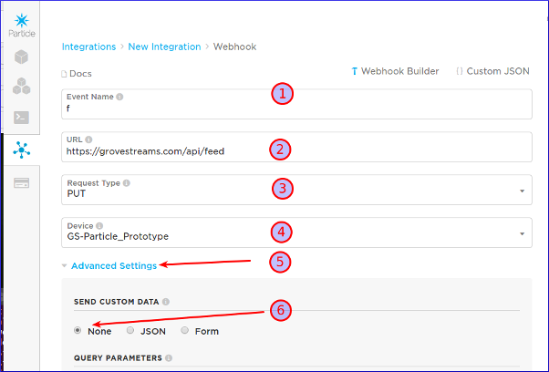 Particle Webhook Particle Webhook
