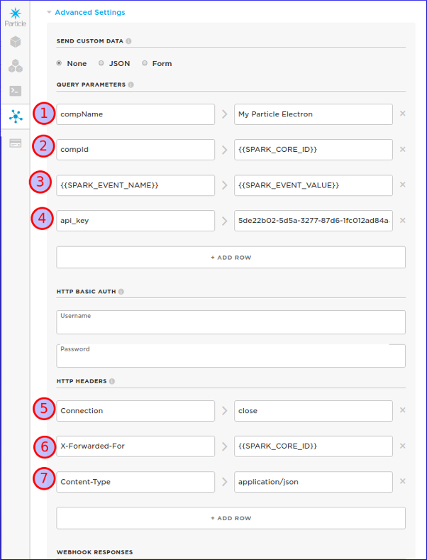 Particle Webhook Particle Webhook