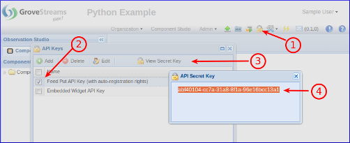 API Key GroveStreams - API Key