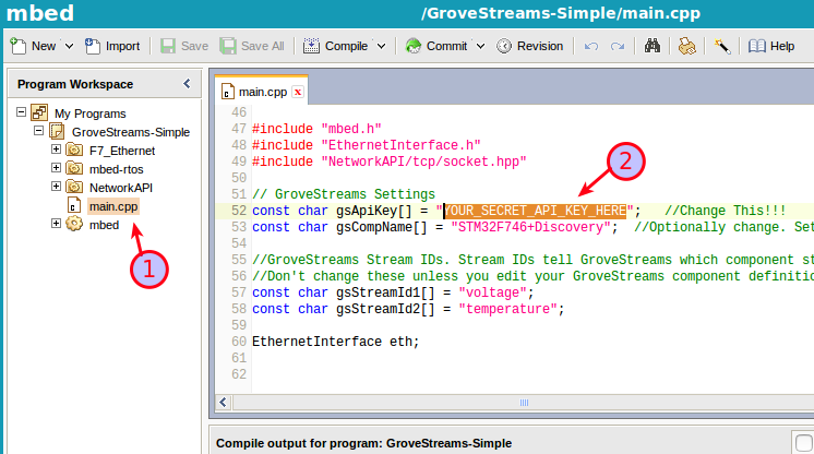 Register STMicroelectronics GroveStreams Register