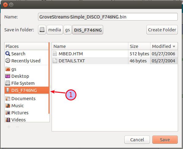 Save Compiled STMicroelectronics GroveStreams Save Compiled