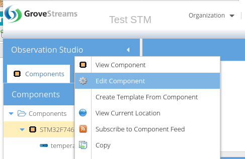 STMicroelectronics GroveStreams Stream STMicroelectronics GroveStreams Stream